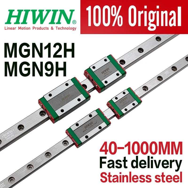 

Original Hiwin mini Linear guide rails block carriage MGN12H MGN9H MGN12C MGN15C MGN7H MGN9H MGN12H MGN15H 3D Printer part CNC