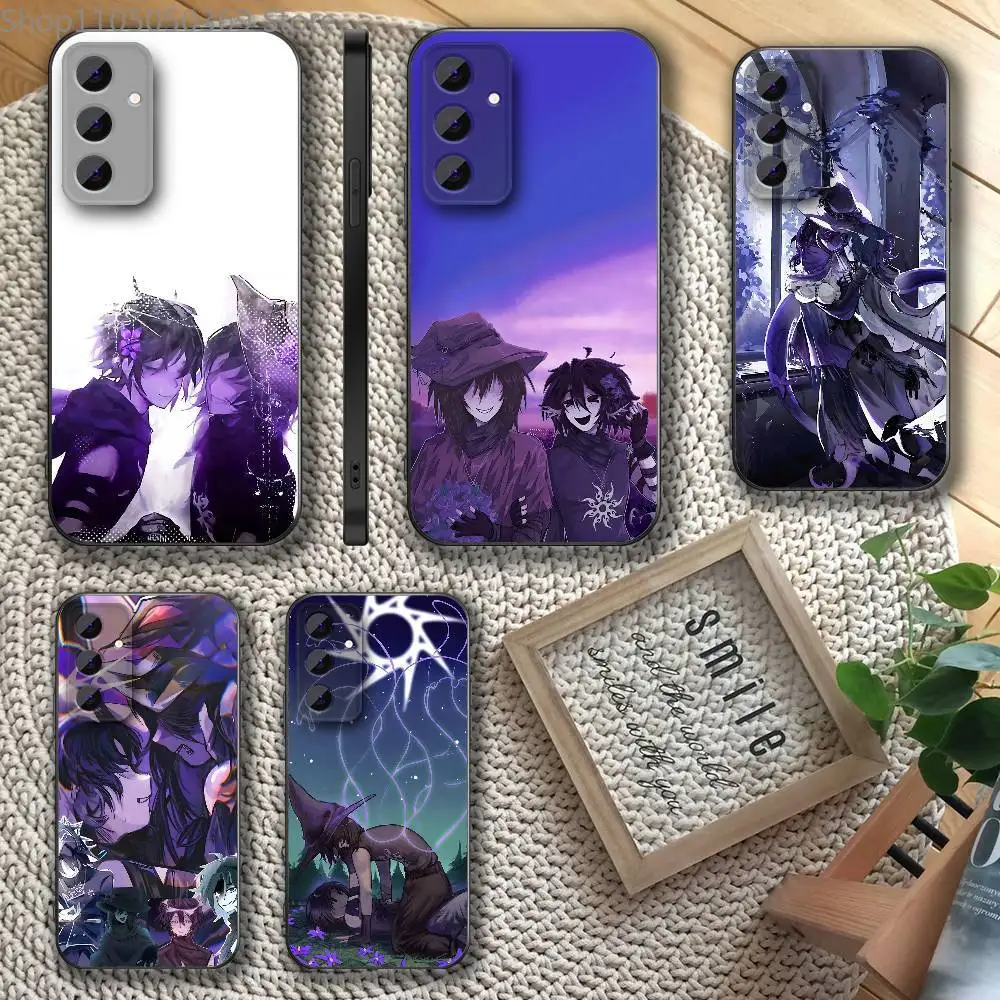 

Azure x Two Time Fanart Phone Case For Samsung S 25,24,23,22,30,21,20,10,9,Ultra,Plus,Lite,FE,5G Black Full-coverage Soft