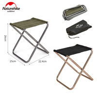 Naturehike Camping Folding Stool Ultralight 270g Portable Outdoor Fishing Hiking Seat 7075 Aluminum Alloy Chair Mini Storage