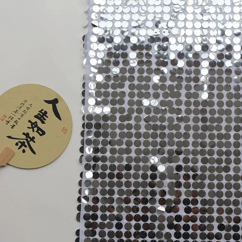 

Directly Arranged Large Sequin Fabric for Micro Elastic DIY Wedding Live Room Birthday Party Decoration Background Wall Cloth