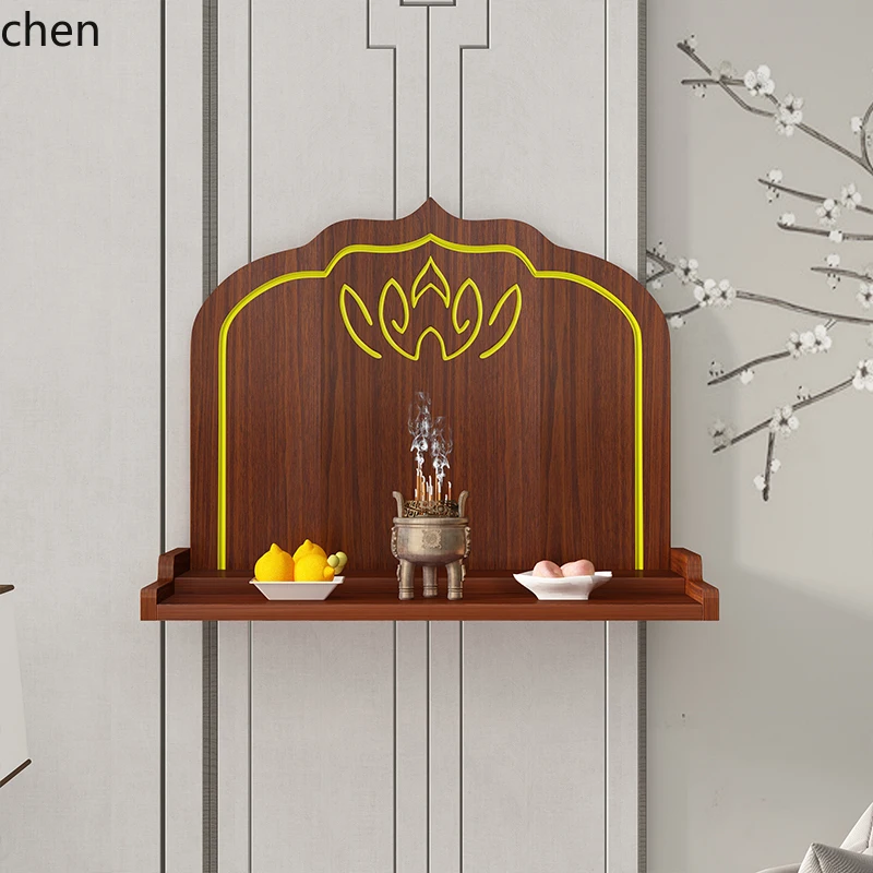 

LXC Buddhist Altar Home Economical Wall-Mounted Altar Offering Display Shelf Buddhist Table