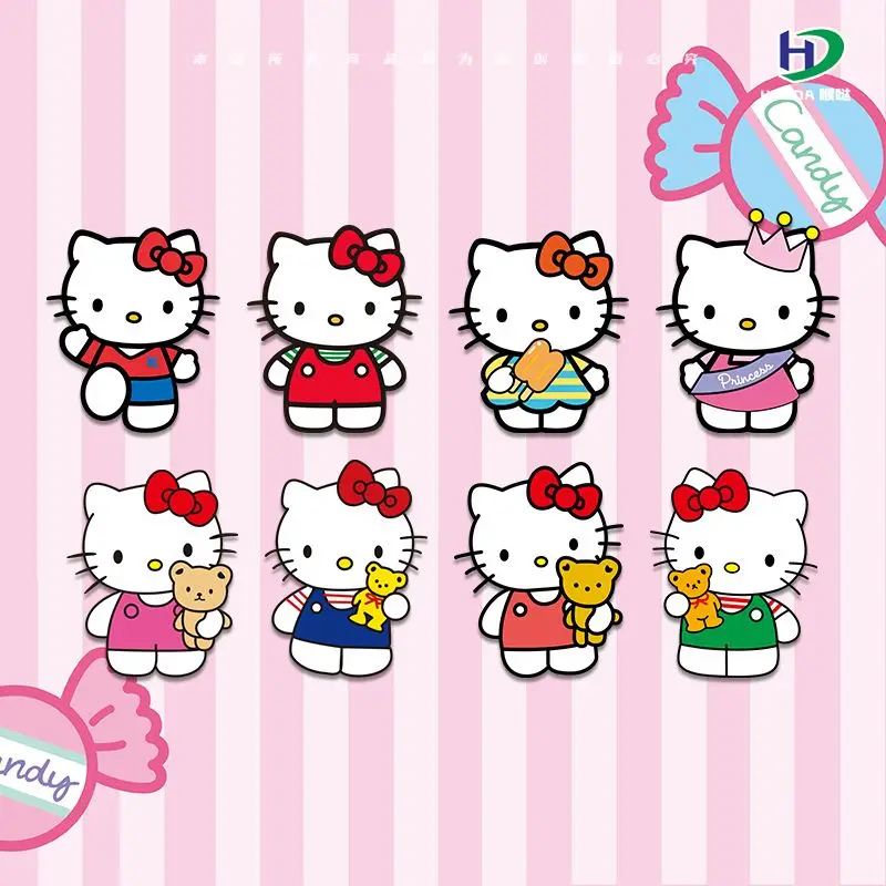 Sanrio Cartoon Cute HelloKitty Stickers Cell Phone Case Electric Car Car Cabinet Glass Door Decoration Stickers Wholesale