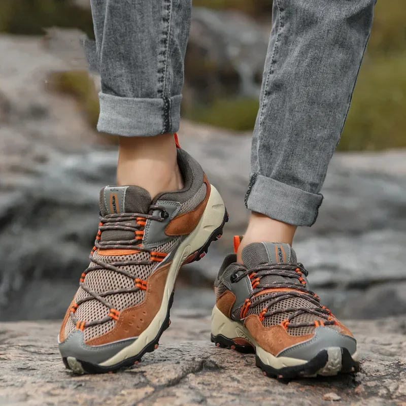 

Men's Hiking Shoes Outdoor High Quality Wear-resistant Non-slip Trekking Walking Hunting Mountain Tactical Sneakers