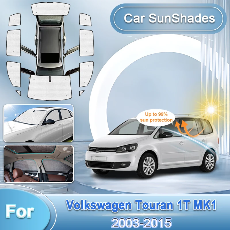 

Full Coverages Sunshades For VW Volkswagen Touran 1T MK1 2003-2015 2004 2006 2007 2011 Retractable Protection Tool Accessories