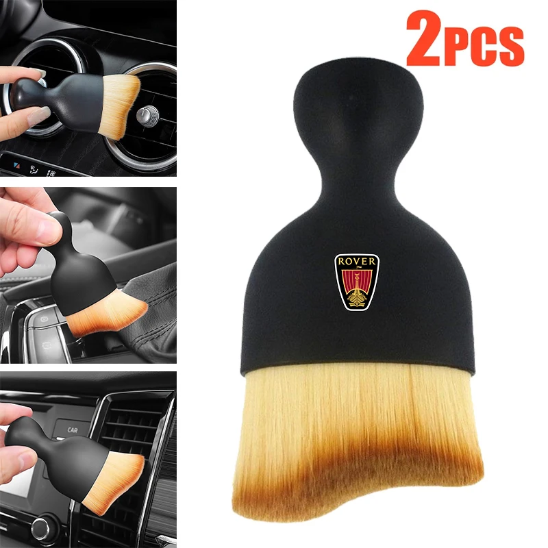 2Pcs Car Air Vent Cleaning Soft Brush Car Interior Crevice Dusting For Rover 75 45 25 200 400 mars Tourer TF Metro P5 Streetwise