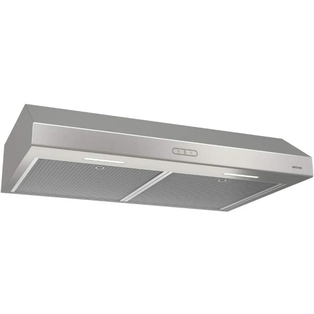 

Convertible Range Hood Light Exhaust Fan for Under Cabinet Stainless Steel, 375 Max Blower CFM, 30-Inch