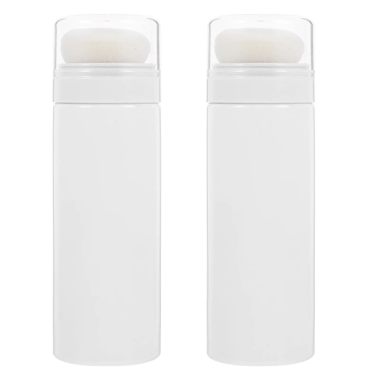 2 Pcs Powder Puff Baby Talcum Bottle Portable Travel Size Container Gifts for New Mom Holder Toddler