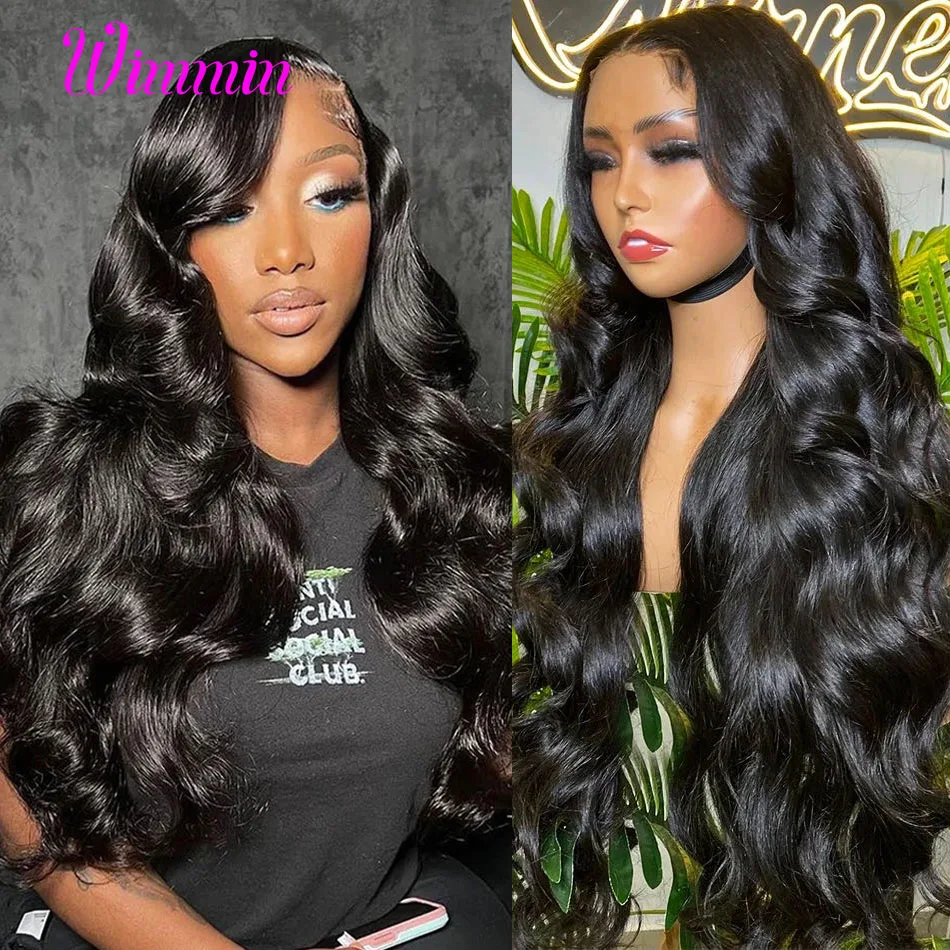 

13x4 Lace Frontal Wig Human Hair Brazilian Body Wave HD Lace Frontal Wig Pre Plucked Body Wave Glueless Wig Human Hair Wimmin