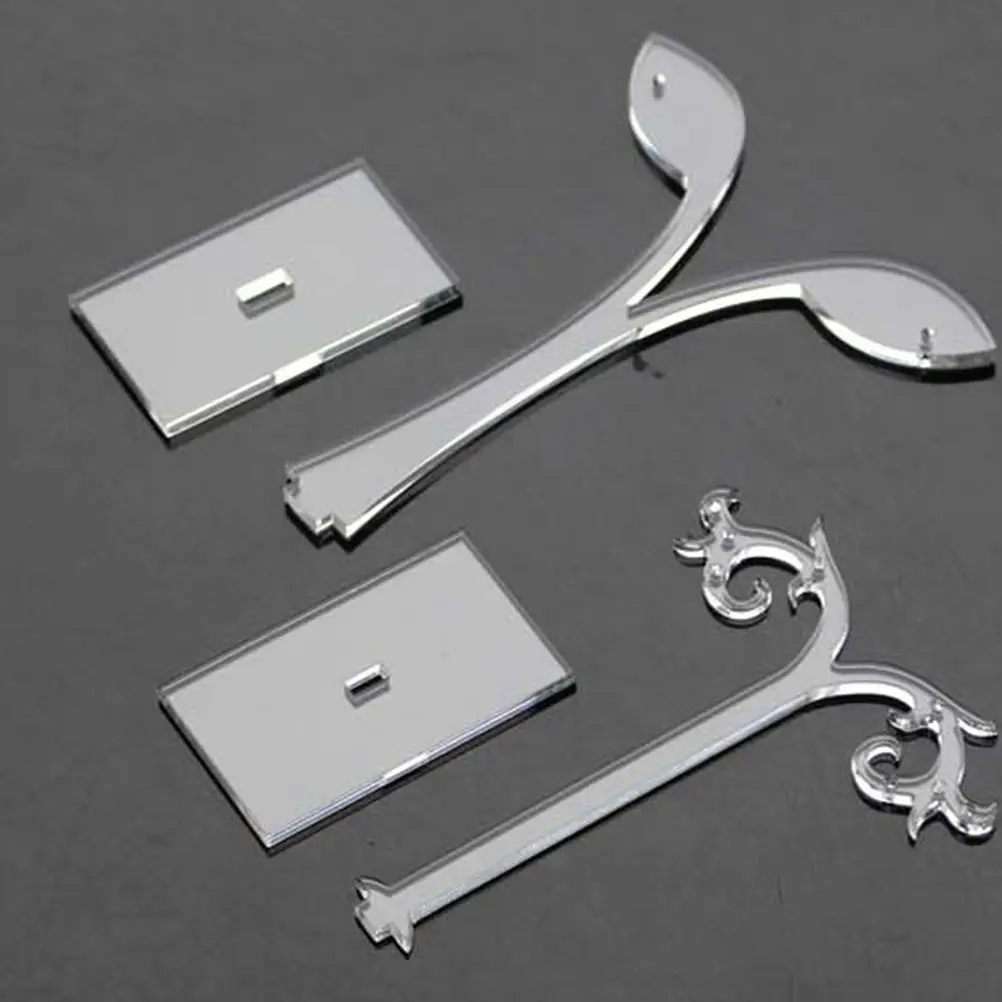 5Pcs Premium Acrylic Earring Display Racks Leaf Shaped Carved Jewelry Stands for Home Decoration Storage Ear Studs Neck Rings