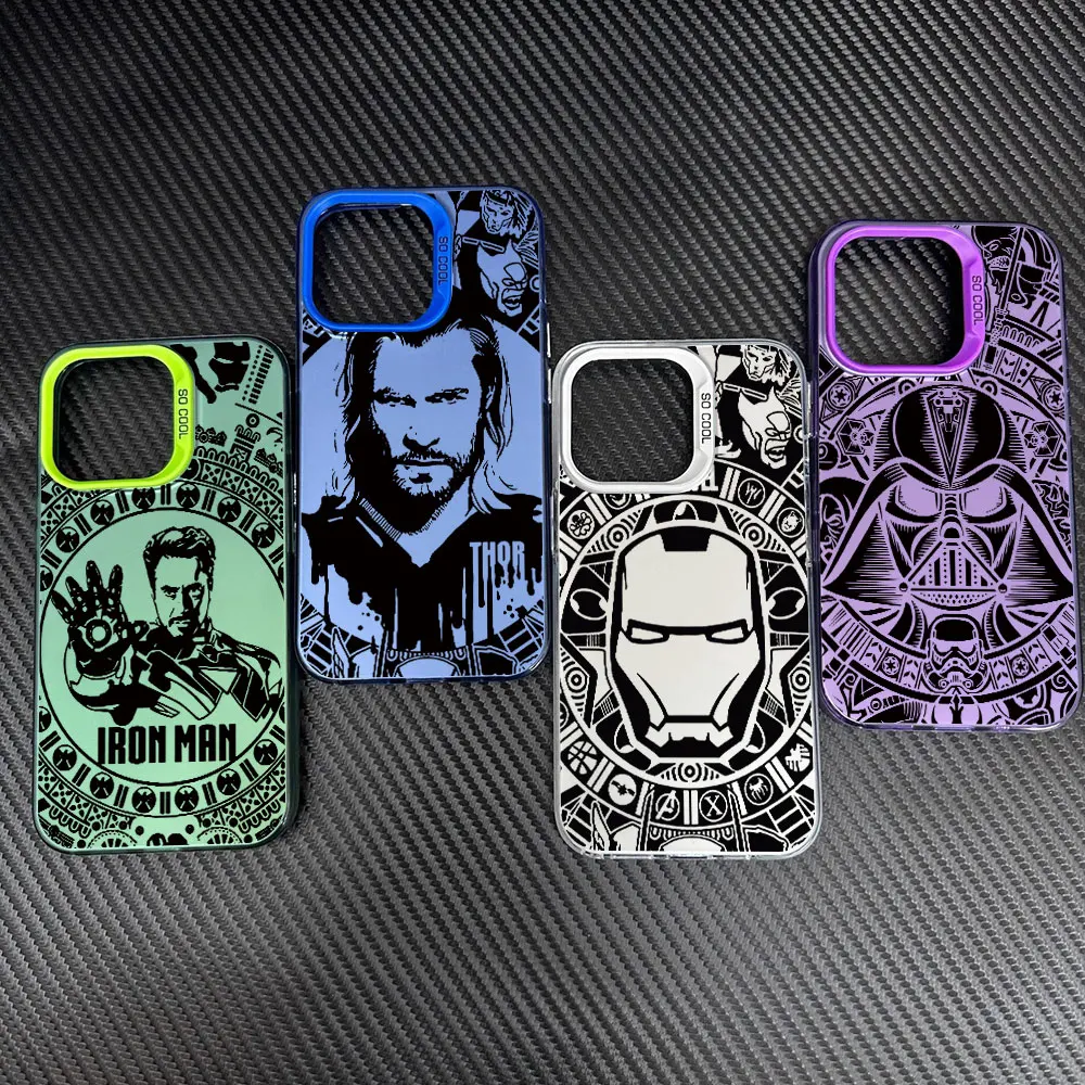 Marvel Iron Man Sqiderman Case for Samsung Galaxy A55 A12 A15 A54 A52 A17 A11 A14 A16 A24 A51 A22 A32 A34 A53 A13 Phone Cover