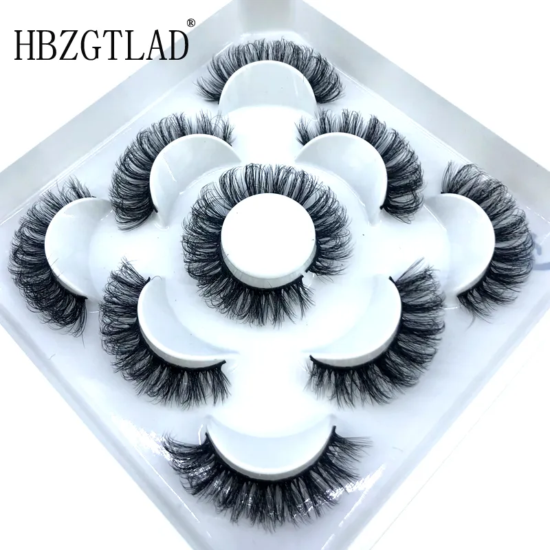 5 Pairs 3D Mink Lashes Natural Eyelashes Dramatic False Eyelashes Faux Cils Makeup Wholesale Faux Eyelash Extension maquiagem