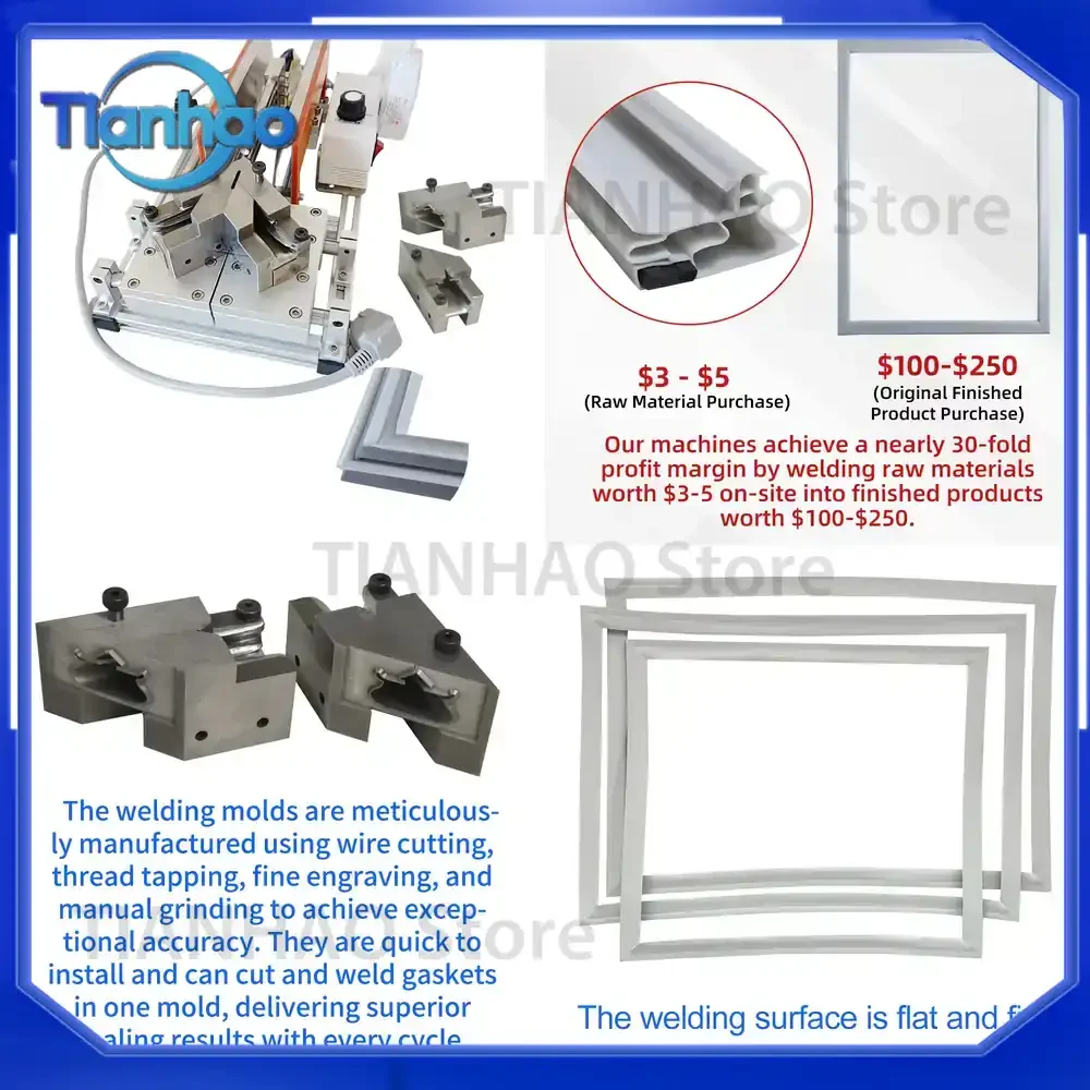 Replacement Gasket Tool for Commercial Refrigerators Precision 90 or 180 Degree Welding No Expensive Gaskets Required Factory