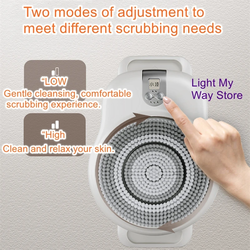 

Wall mounted electric shower brush, intelligent shower machine, scrubbing device, back rubbing machine