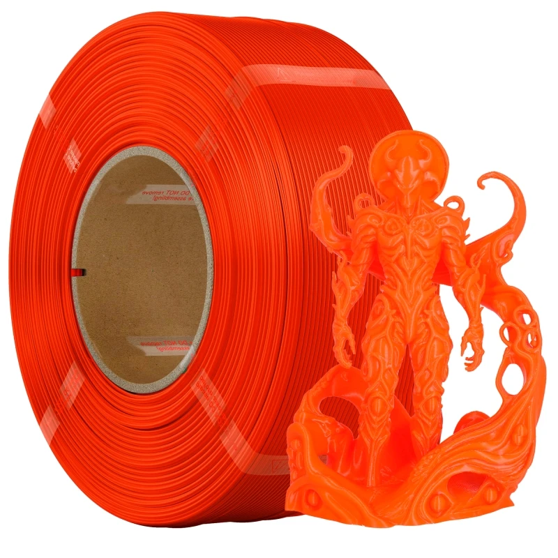 

PLA Filament 1.75mm ,1kg Refill for Reusable Spools(2.2lbs)Premium Quality 3D Printing Filament for Bambu lab 3D Printers,orange
