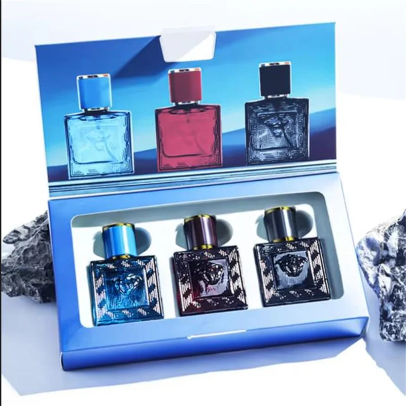 90ml Men Perfume Gift Box 3pcs Set Charming Man Colognes Lasting Fragrance Attracting Women Perfumes Hombres Originales