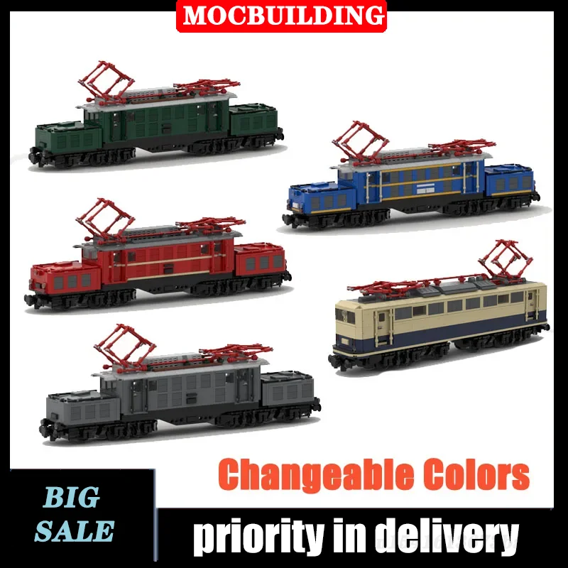 MOC City Transport Train Model Building Block Assembly Freight Train Railway Children Collection Series Toy Gifts