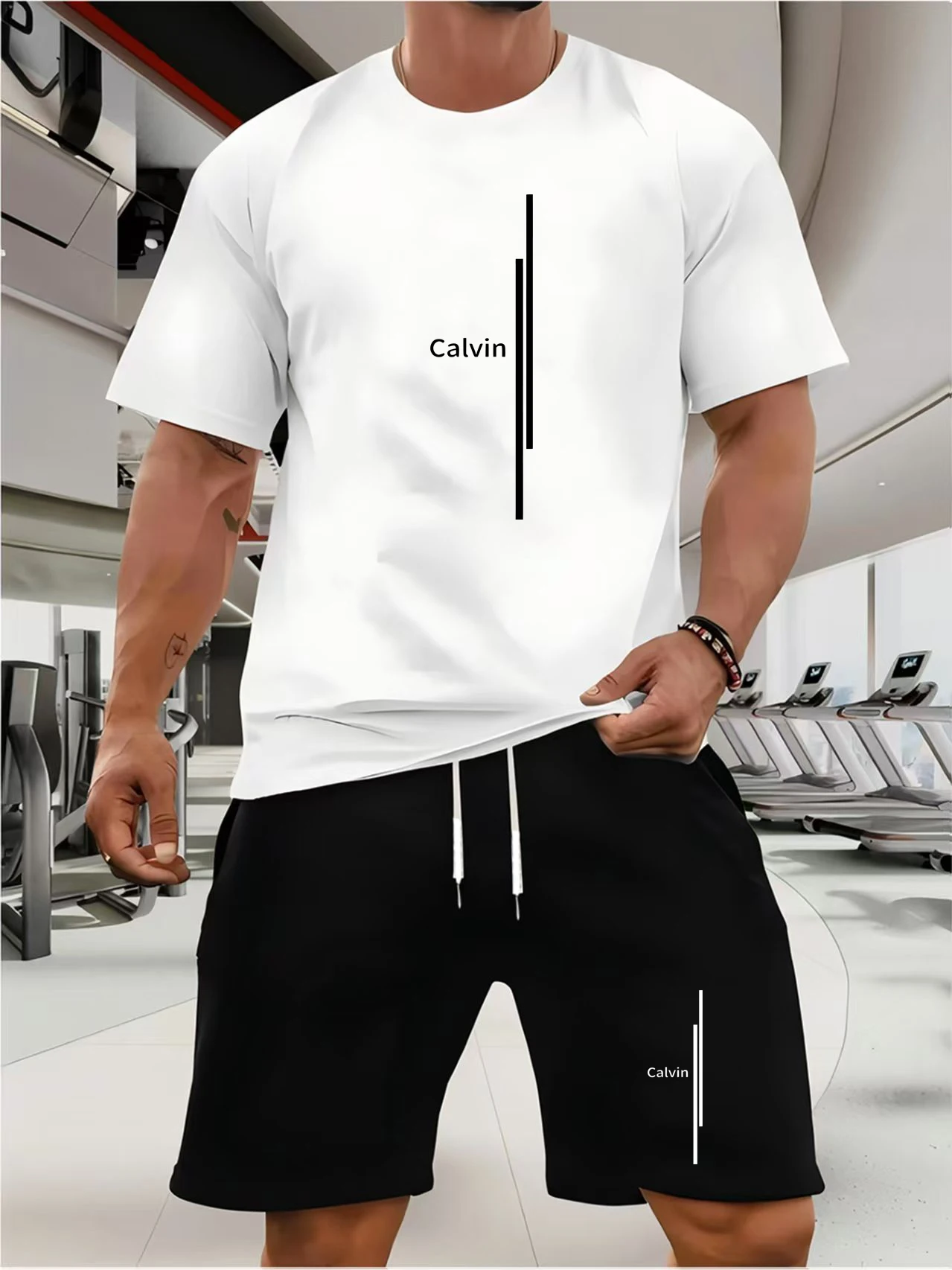 

2025 New Summer Refreshing Breathable Casual Travel Suit Fashion Trend Street Style Men's Suit Oversized Men's Loose Top Shorts