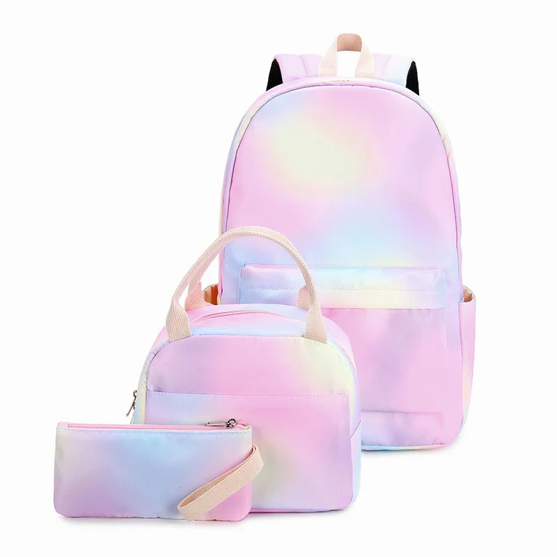 School Bags 3pc/set for Teenage Girls Kids Children Student Backpack Travel Teen Shoulder Bag Child Schoolbag New Women backpack