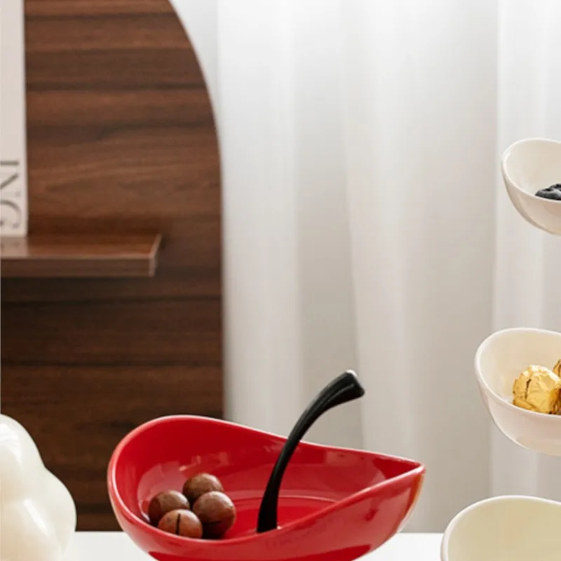 مومو أطباق فاكهه غرفة المعيشة المنزلي طاولة القهوة الحلي طبق الحلوى وضعت صينية الوجبات الخفيفة متعدد الطبقات أطباق فاكهه عالية الجودة