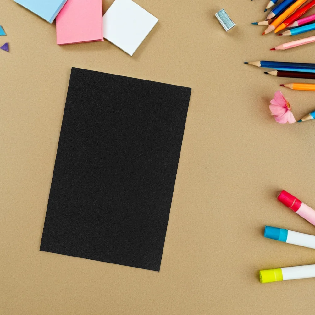 10 Stücke Kind Sand Kunstdruckpapier Schwarzes Schleifpapier Kreative Zeichnung Ölpastelle Graffiti Cricons für Schule Zuhause Kindergarten Kunst