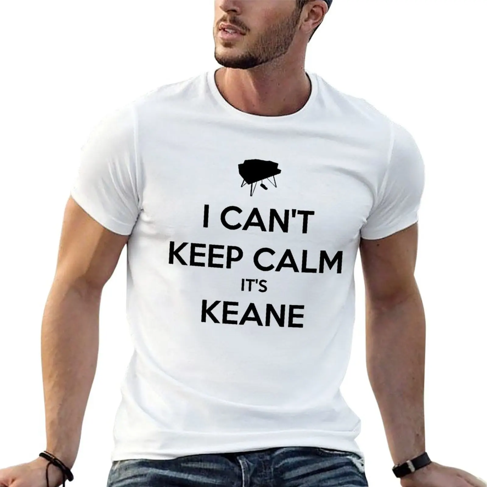 Футболка I Can't Keep Calm It's Keane, повседневная футболка с графическим принтом