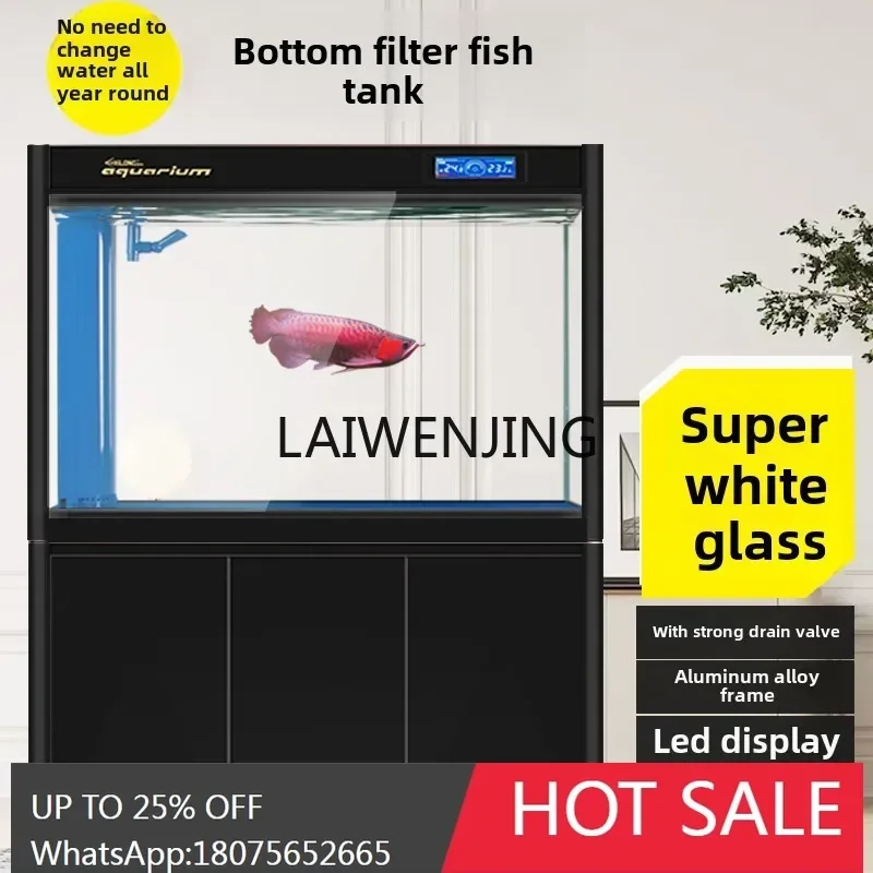 

fish tank bottom filter large and medium-sized aquarium water-free lucky living room home