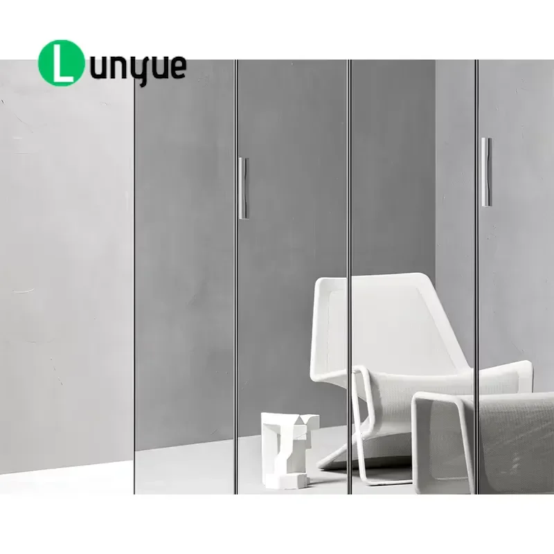 Modern Small Wood Plywood Wardrobe with Mirror Bedroom Storage Cabinet Compact Design Furniture for Space Saving Organization