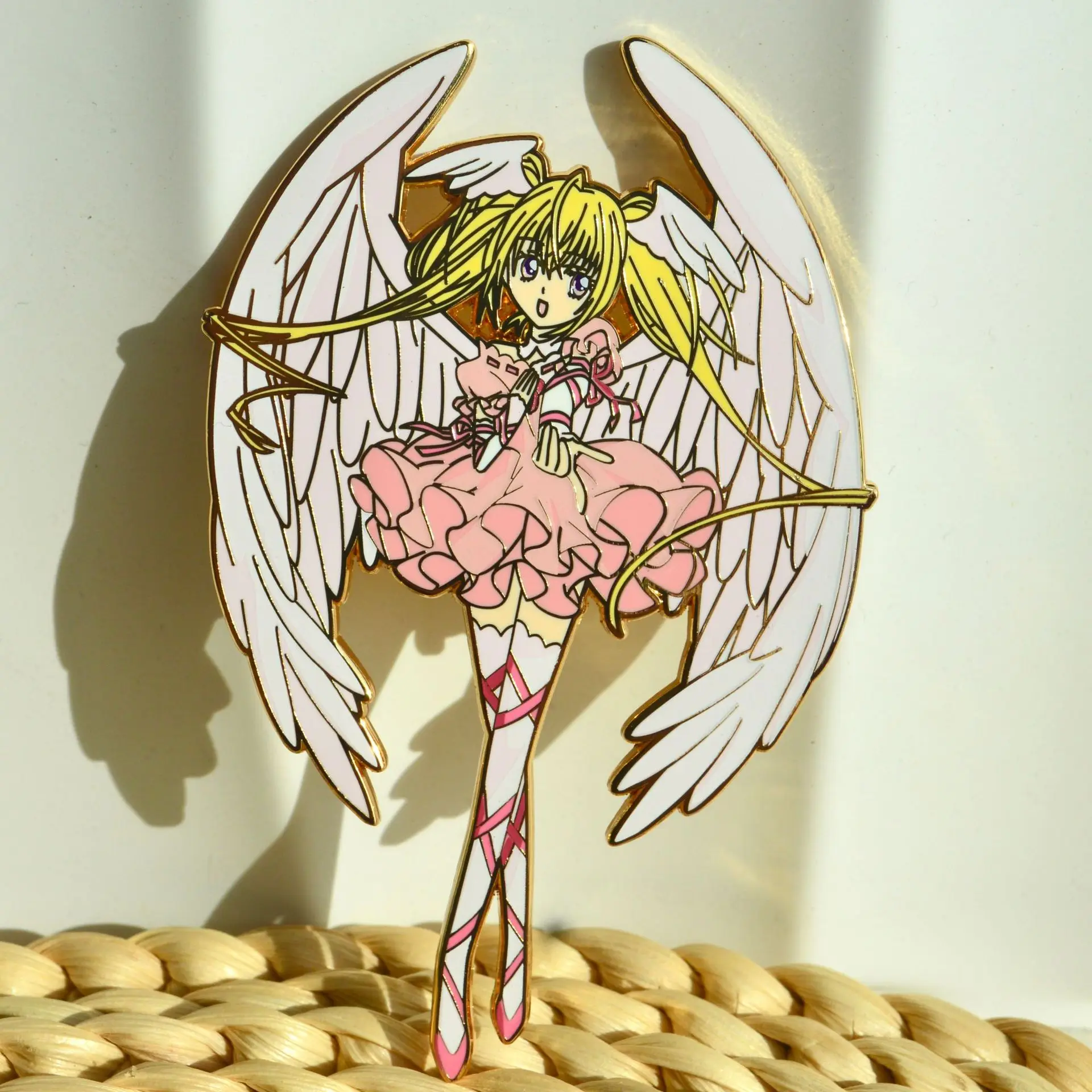 

Shugo Chara Brooch Angel Song Bei Utau Enamel Metal Badge Anime Backpack Accessories Pin