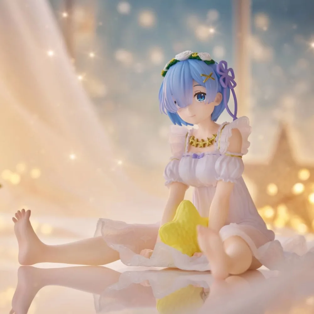 In Stock Taito Original Genuine Anime Re: Life A Different World From Zero Desktop Cute Figure Rem Star Dreamy 13cm Model Toys