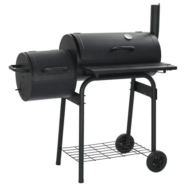 

Portable Large Charcoal BBQ Grills with Offset Smoker for Balcony Family Party