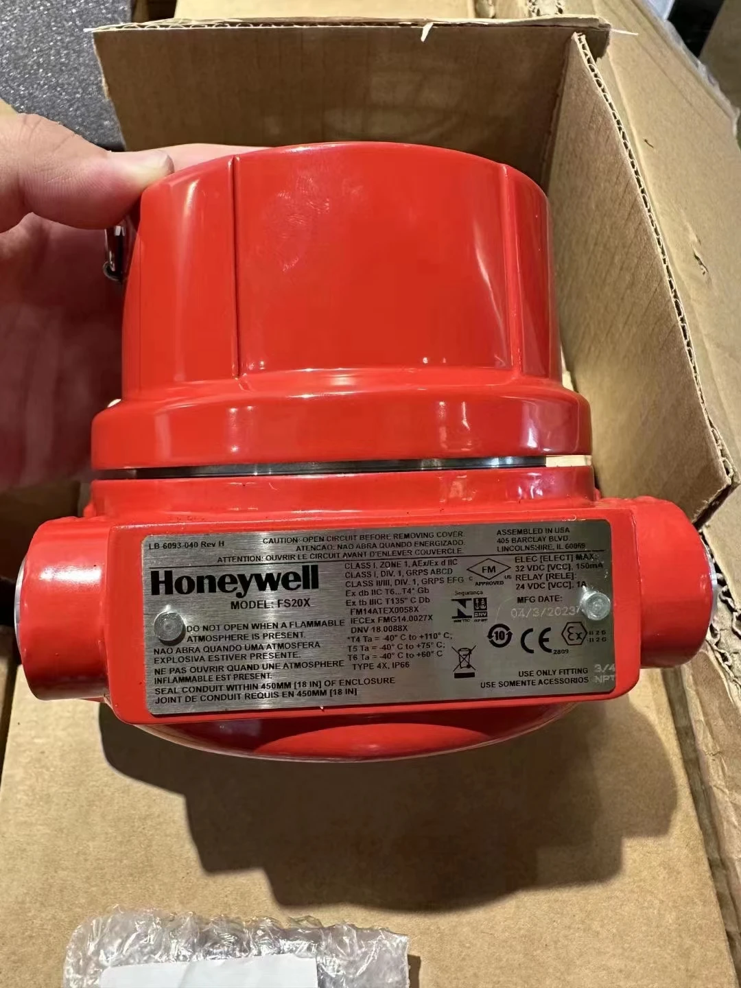 Honeywell FS20X detektor api dan api, detektor multi-spektrum UV/ganda IR/VIS FS20X