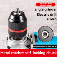Hand gunner drill self-locking drill chuck key adapter, self tightening quick release electric tool accessories