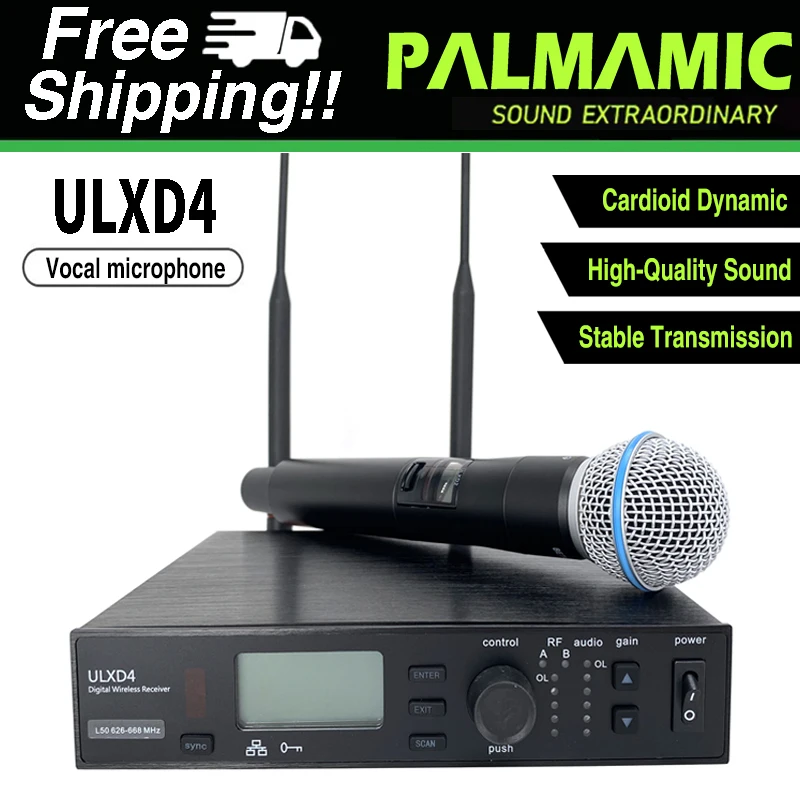 

ULXD4 UHF Digital Diversity Wireless Microphone Condenser System Stage Performance professional wireless microphone system