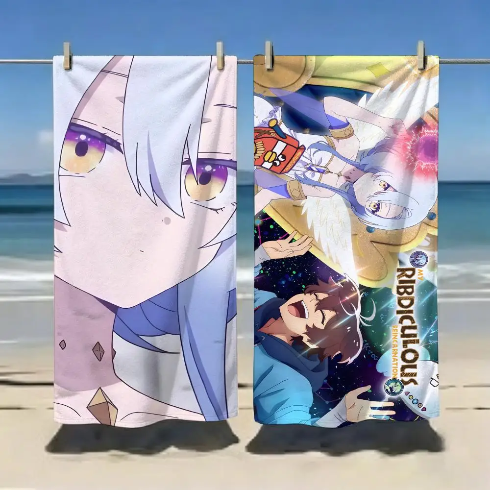 Comedy Anime M-My Ribdiculous Reincarnation Towel Microfiber soft Beach Towel for Travel Fitness Sauna Bathing Camping