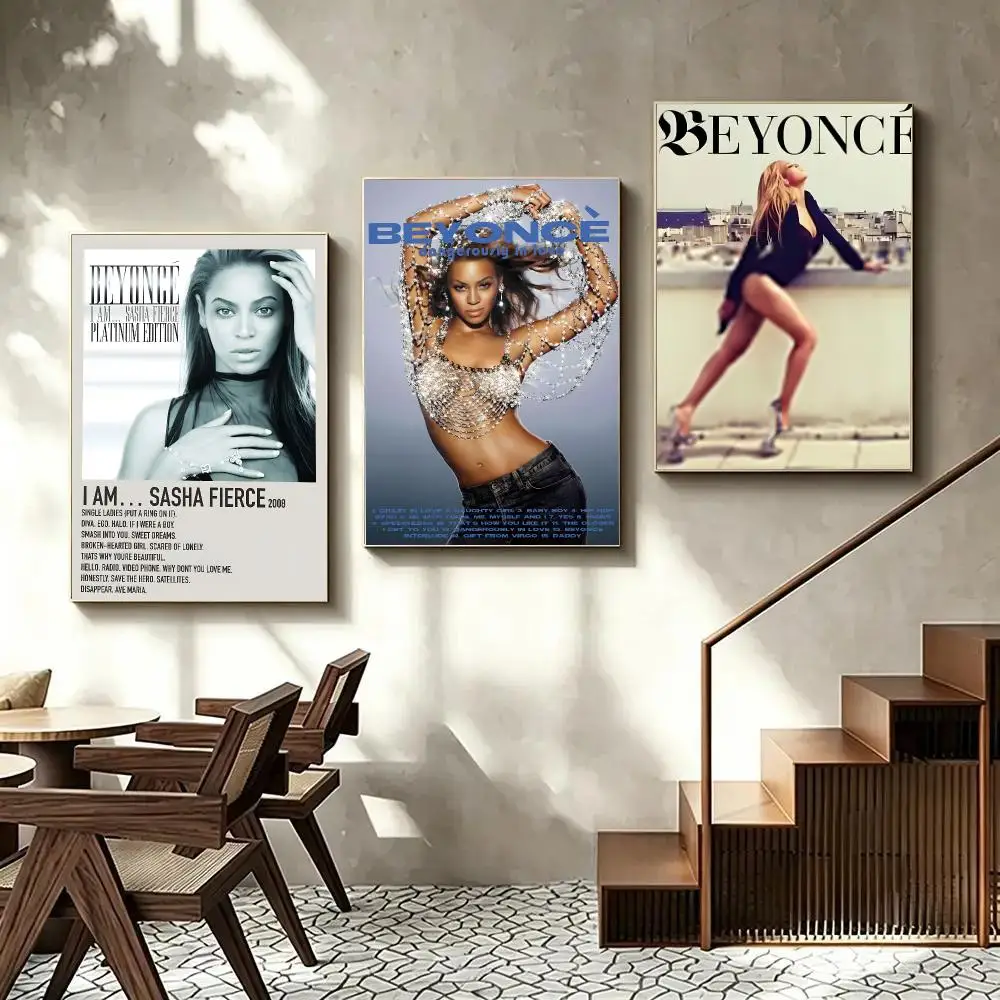 Singer Beyoncé Poster HD Prints Painting Wall Art For Living Room Home Bedroom Decoration