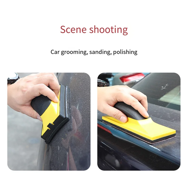 B28C-3 Jenis Busur 70X198mm Manual Vakum Poles Blok Pengamplasan Blok Abrasif Tangan Grinding Papan untuk Cat Mobil