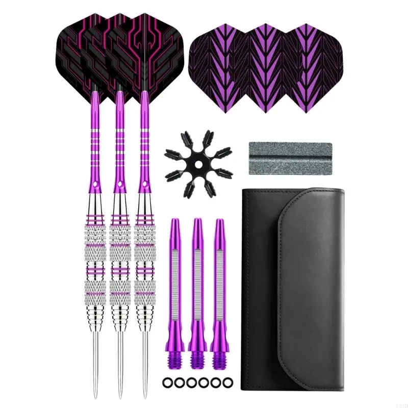  Textured Steel-Tip Throwers with Fixed Metal Points and Carrying Case