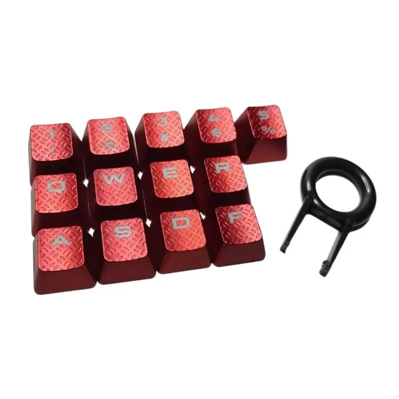 13 ピース メカニカル キーボード キーキャップ セット バックライトと滑り止めテクスチャ付き メカニカル キーボード用に最適化されたゲーム用