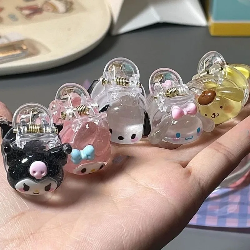 Sanrio Kuromi Small Grab Clip Bangs Hair Clip Cartoon Hair Accessory Barrett Anime Character My Melody Cute Girsl Birthday Gifts