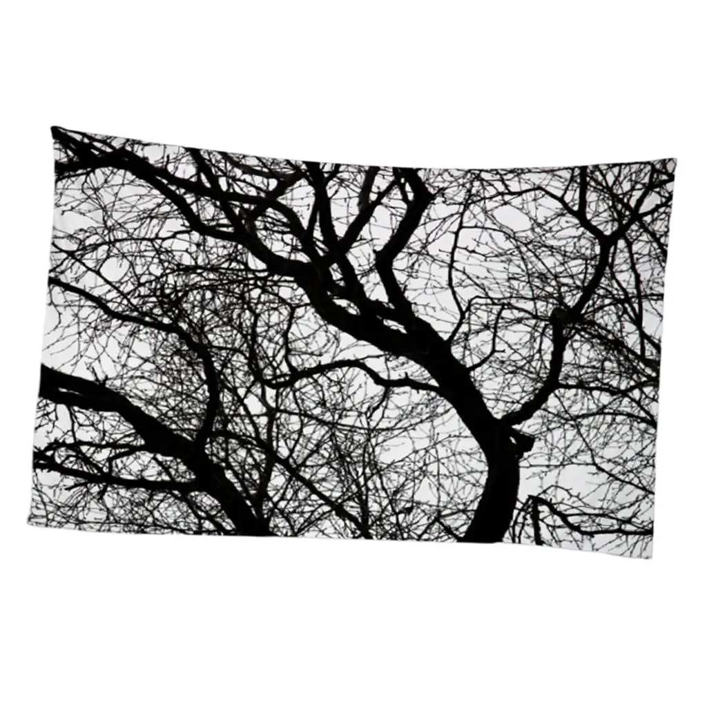 Bedroom Hanging Tapestries Forest Pattern Polyester Wall Art Curtain for Home Decoration Living Room