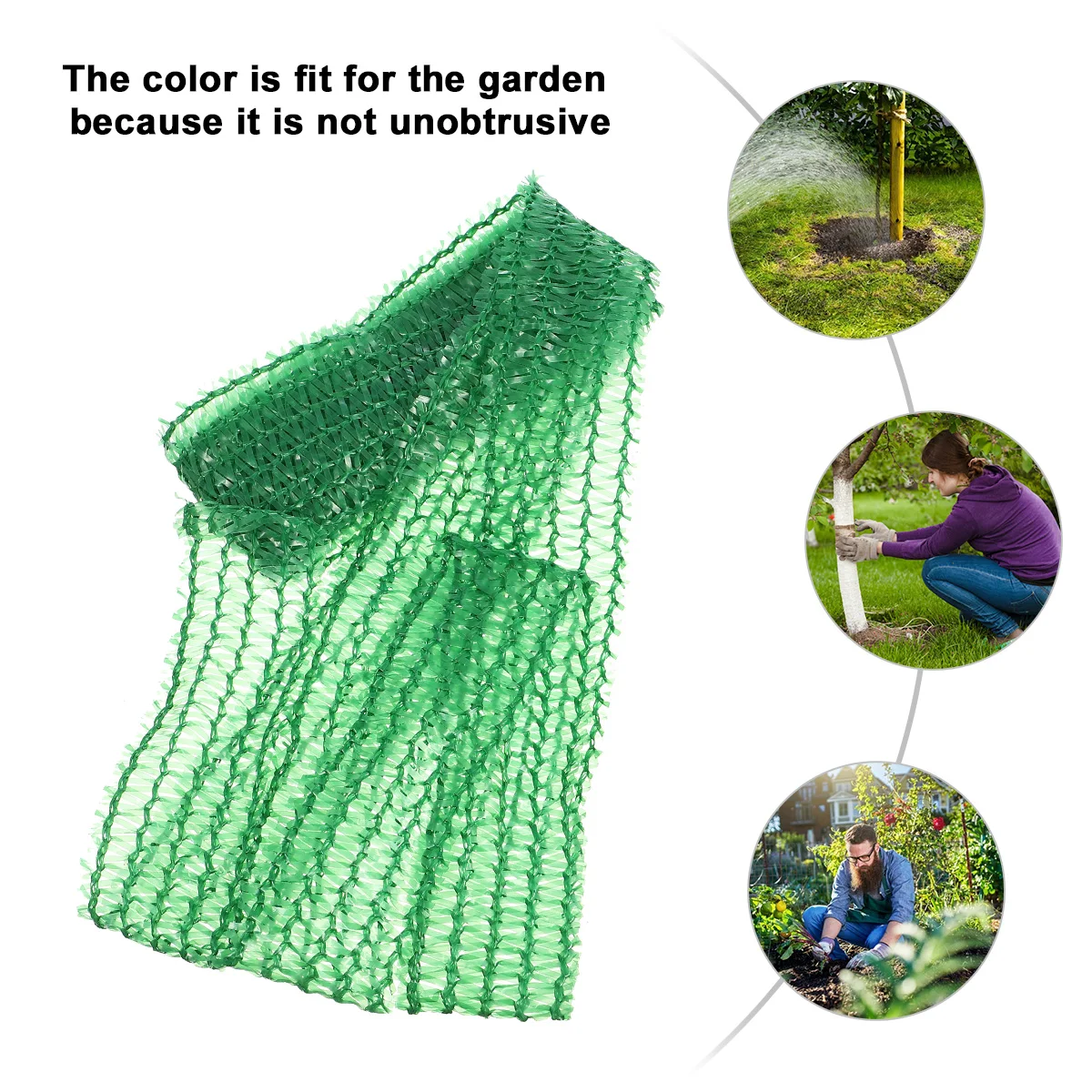

5pcs Garden Tie Plant Support Material Green Tree Tie Strap 3 Meter Wide Durable For Staking Guying Flowers Shrubs Plants