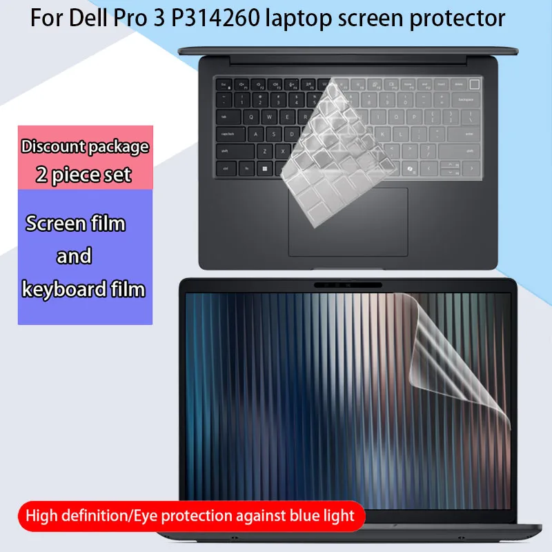 For new Dell Pro 3 HD Screen Protector 14 Inch P314260 Computer Keyboard Film Laptop Anti-Reflective Privacy Protective Film