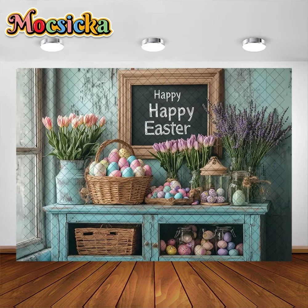 Primavera páscoa fotografia fundo feliz páscoa flor decoração de madeira chá de bebê bolo quebra cenários estúdio adereços