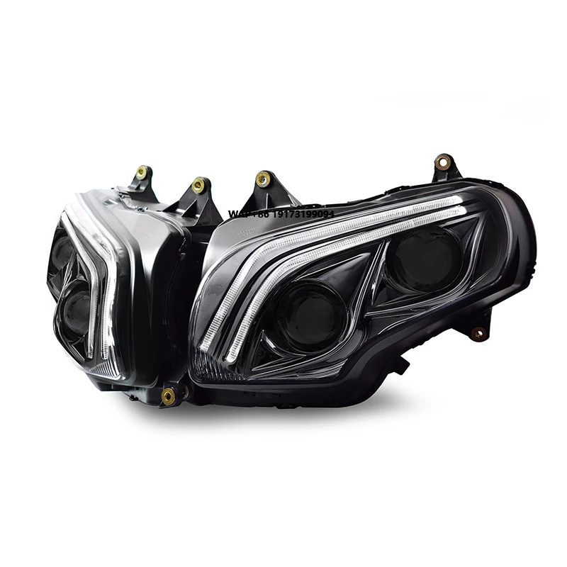 Goldwing GL1800 2001-2017 Full LED Headlight Assembly New 12V Waterproof ABS for High Beam Motorcycles