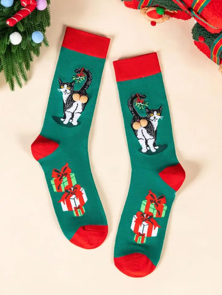 New Fahsion Funny Crazy Goose Head Sport Cotton Sock Creative Happy Animal Casual Socks Women Men Universal, image 6
