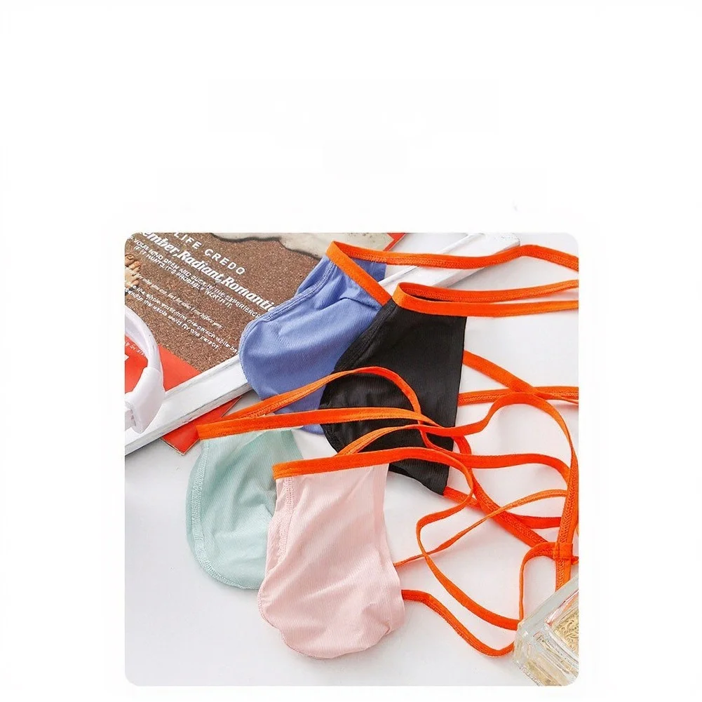 Men Stretch Soft Thong G-string Thin Strap Low Waist Bulge Pouch Comfortable Breathable Sexy Panties Bikini Underwear