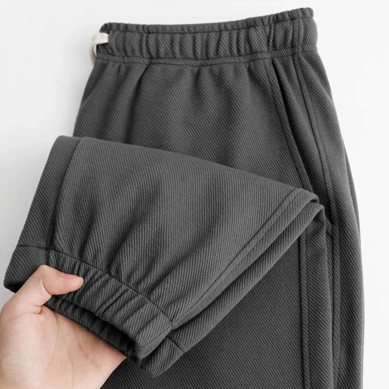 

Американские ретро-джоггеры унисекс из плотного твила 300 г, прямого кроя, свободные спортивные брюки для мужчин и женщин, осенние