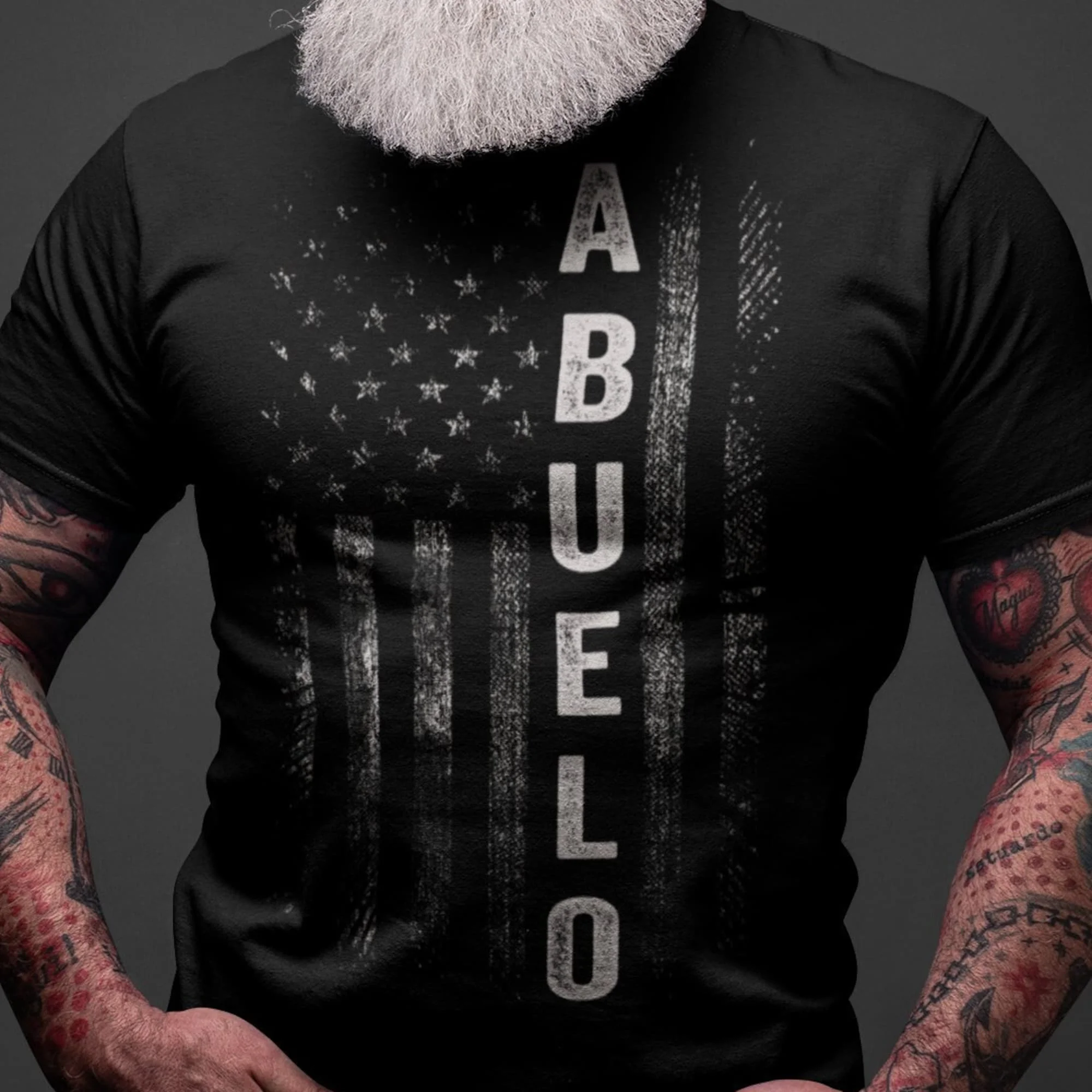 Abuelo Usa Flag Patriotic T Shirt Fathers Day For Grandpa Men Best Granddad S