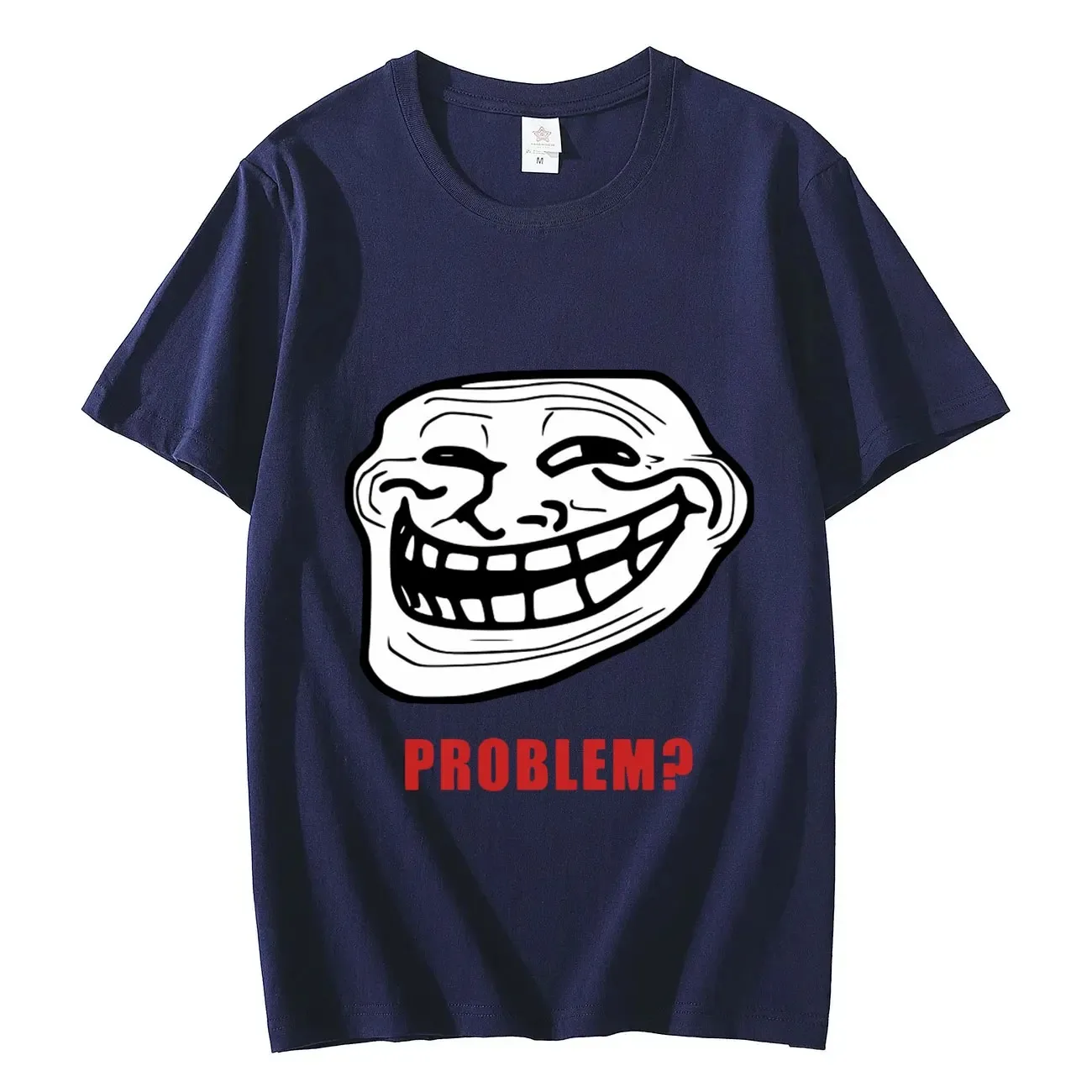 Funny Trollface Meme Rage Comic Funny Troll Joke Internet Meme T-shirt  Cotton Short Sleeve T Shirts Vintage Fashion T-shirts