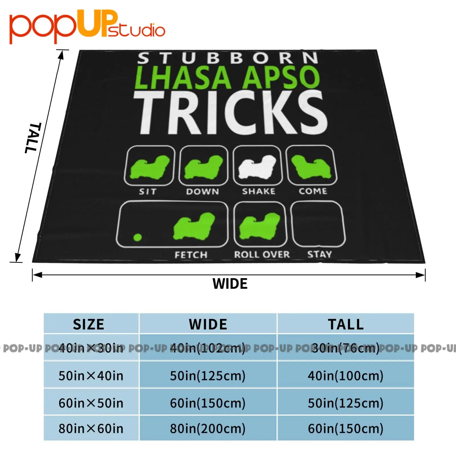Lhasa Apso Tricks العنيد الجلوس يهز تعال جلب بطانية فائقة النعومة غطاء أريكة الشتاء أغطية السرير